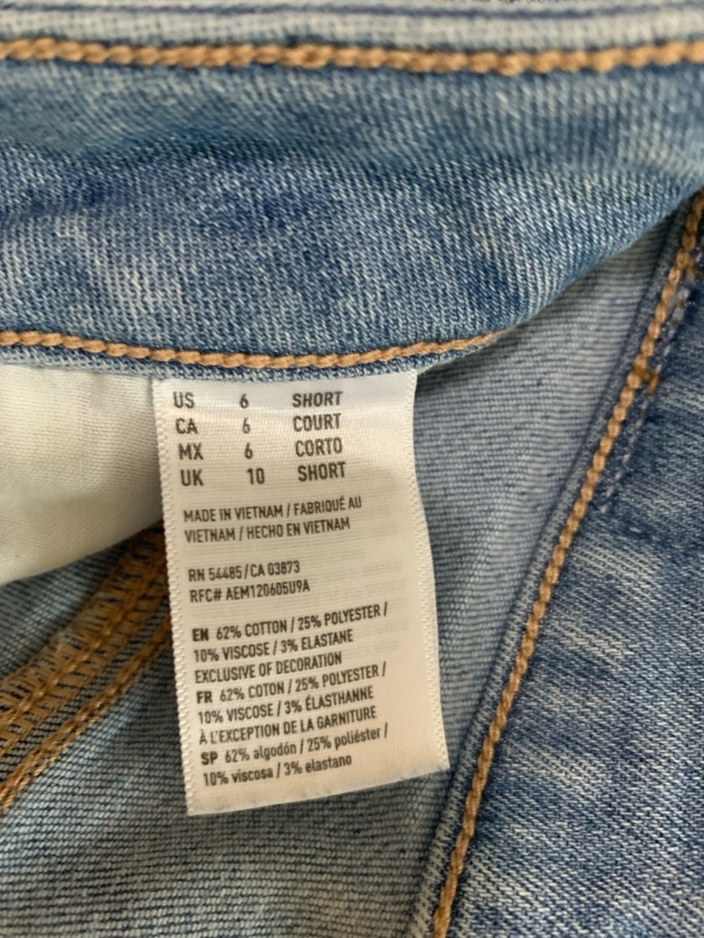 Preloved American Eagle Sz 6 Short Jeans - Picture 5 of 5